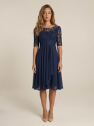 Robe Ambre Bleu marine