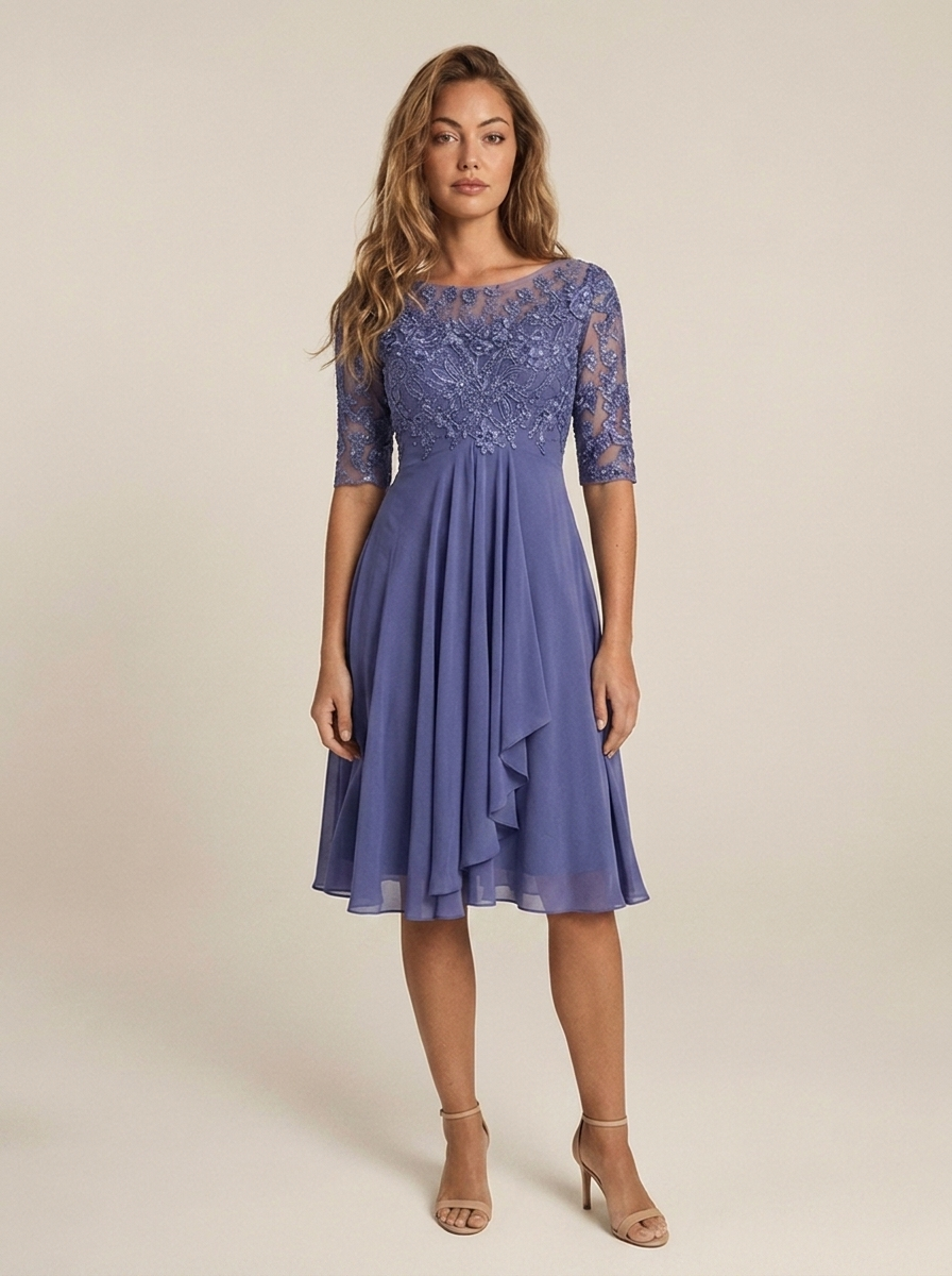 Robe Ambre Bleu violet