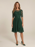 Robe Ambre Vert fonce