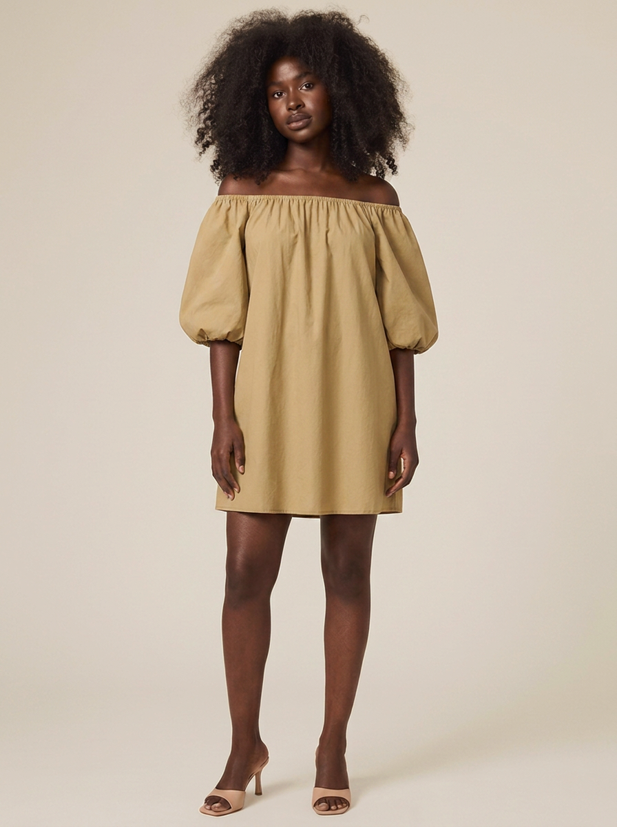 Faustine Dress – Khaki