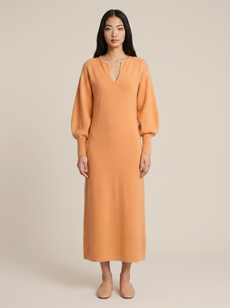 Flavie Dress – Apricot