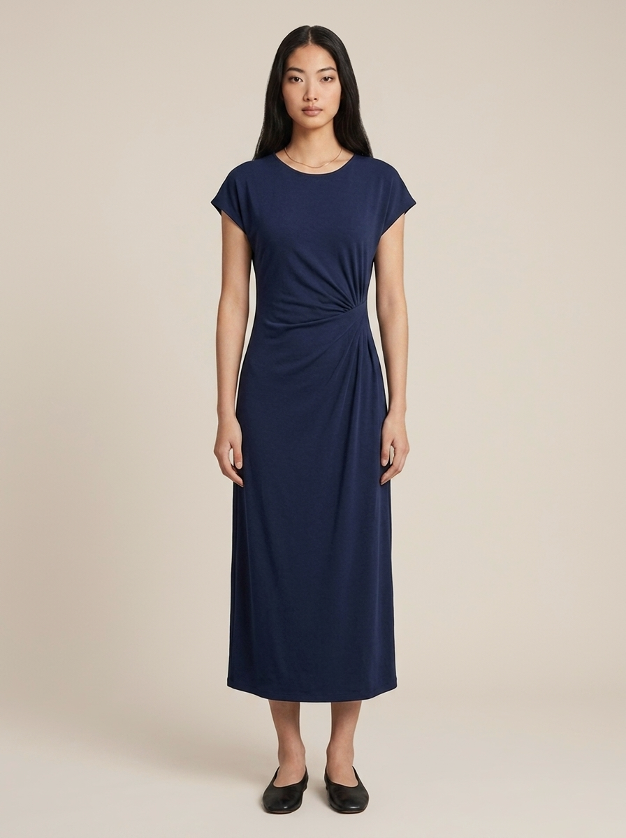 Léonie Dress – Navy blue