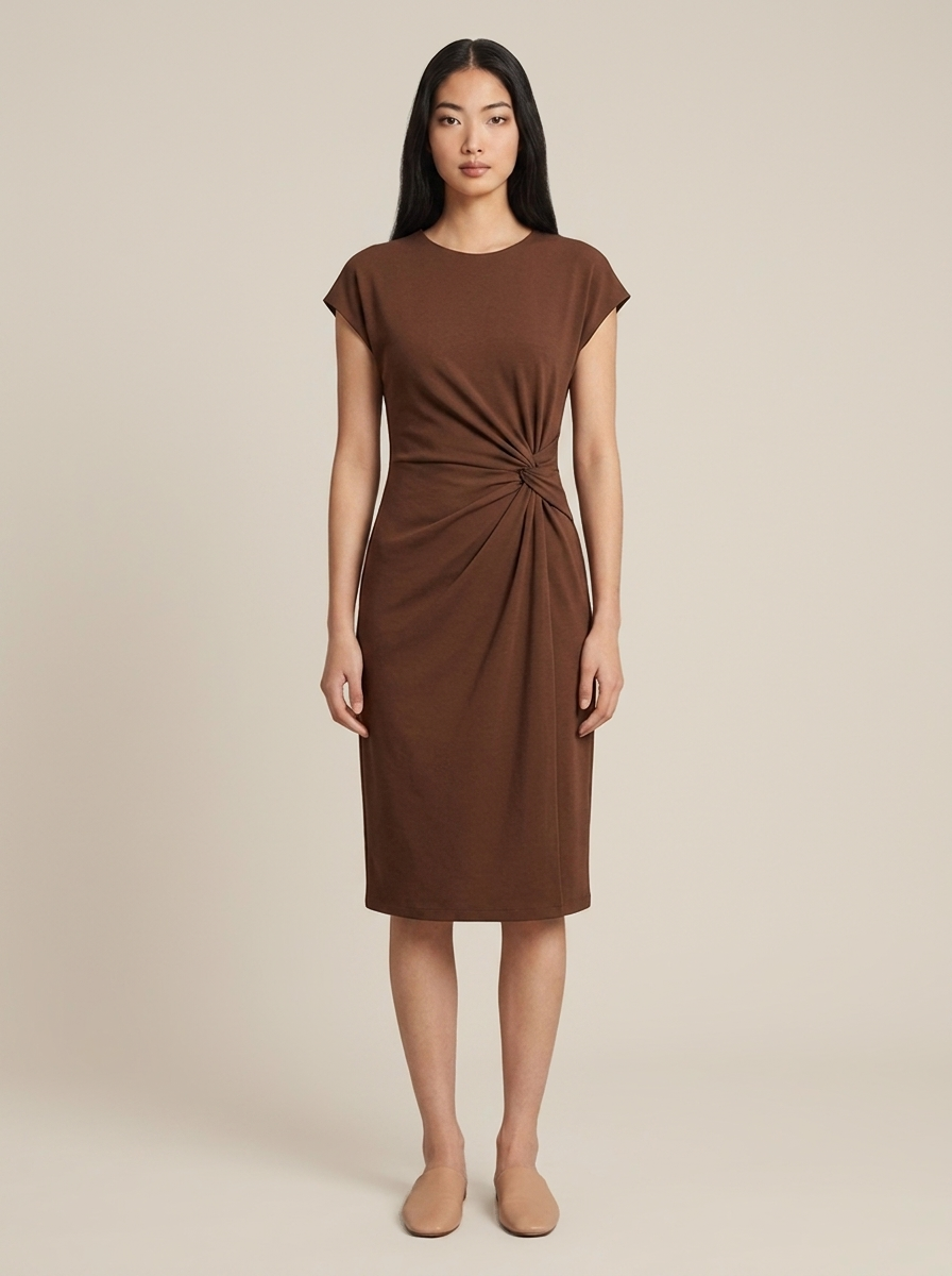 Léonie Dress – Brown