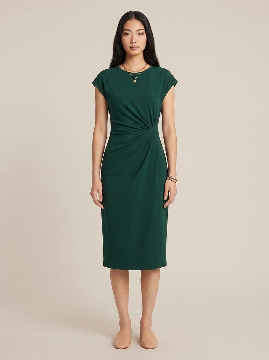 Léonie Dress – Dark green
