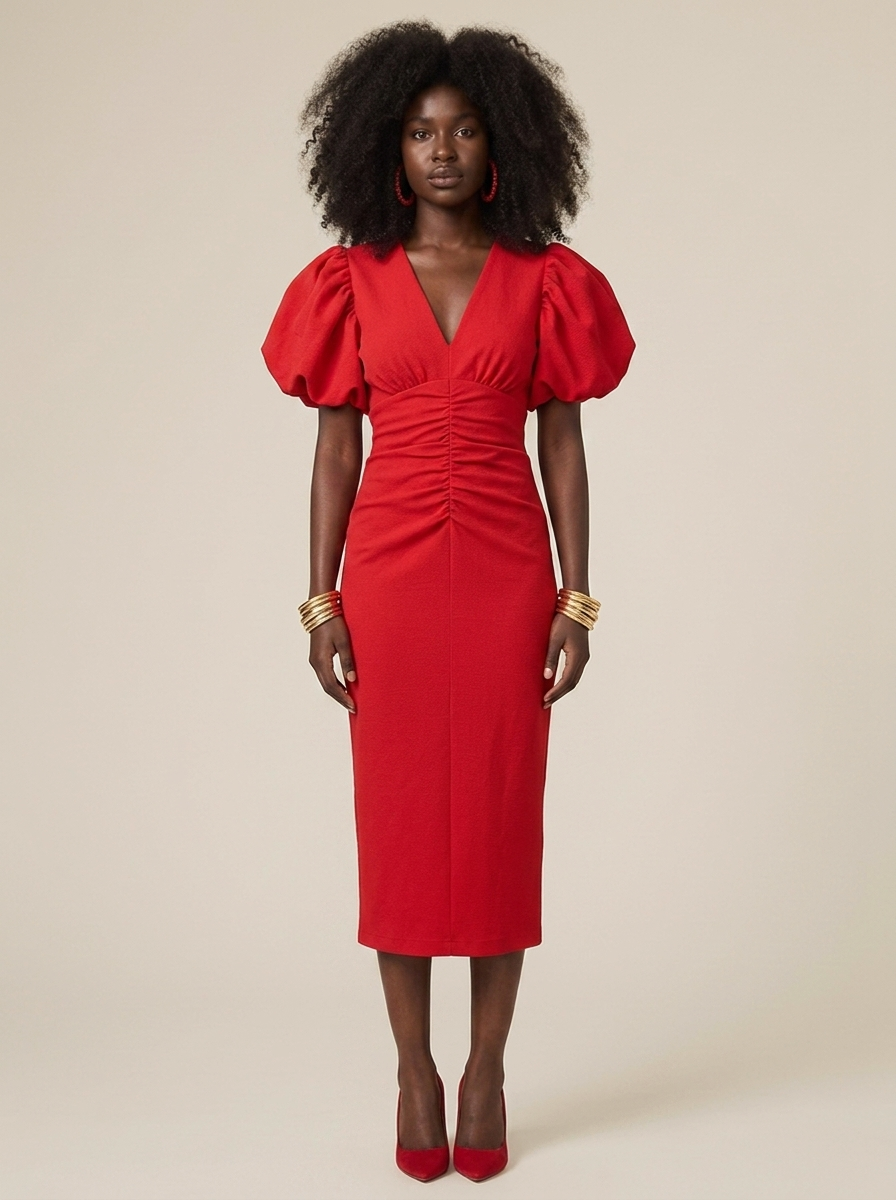 Maud Dress – Red