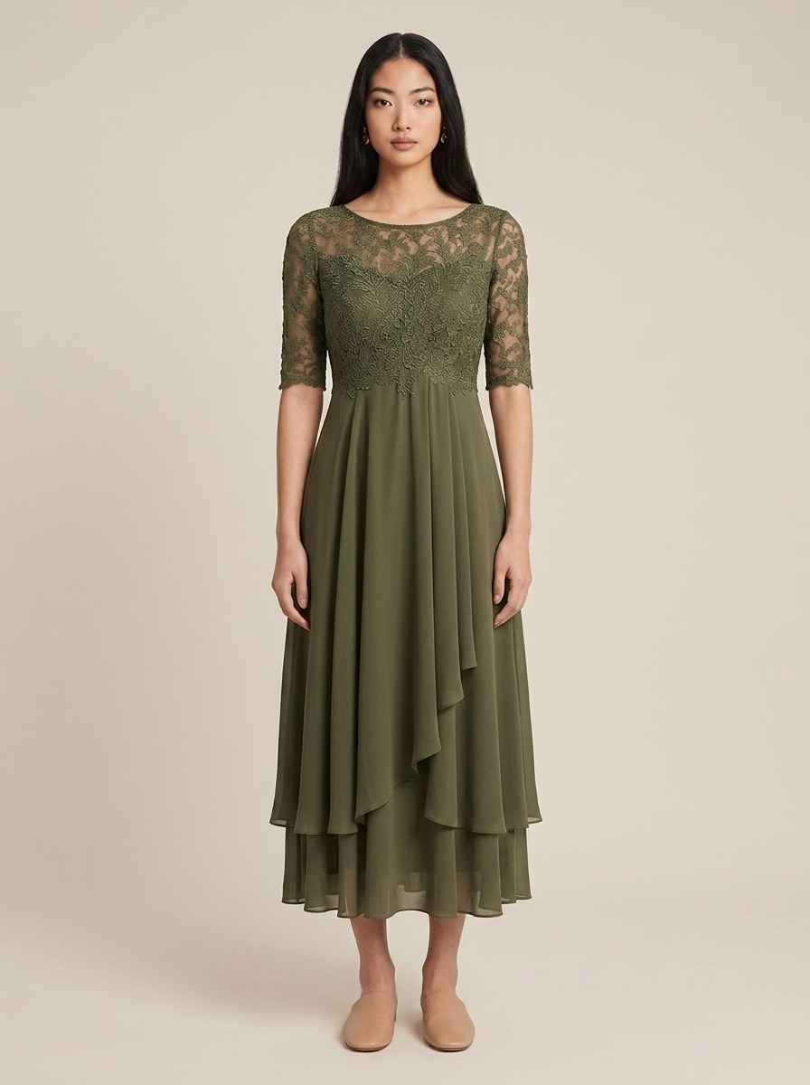 Orianne Dress – Khaki green