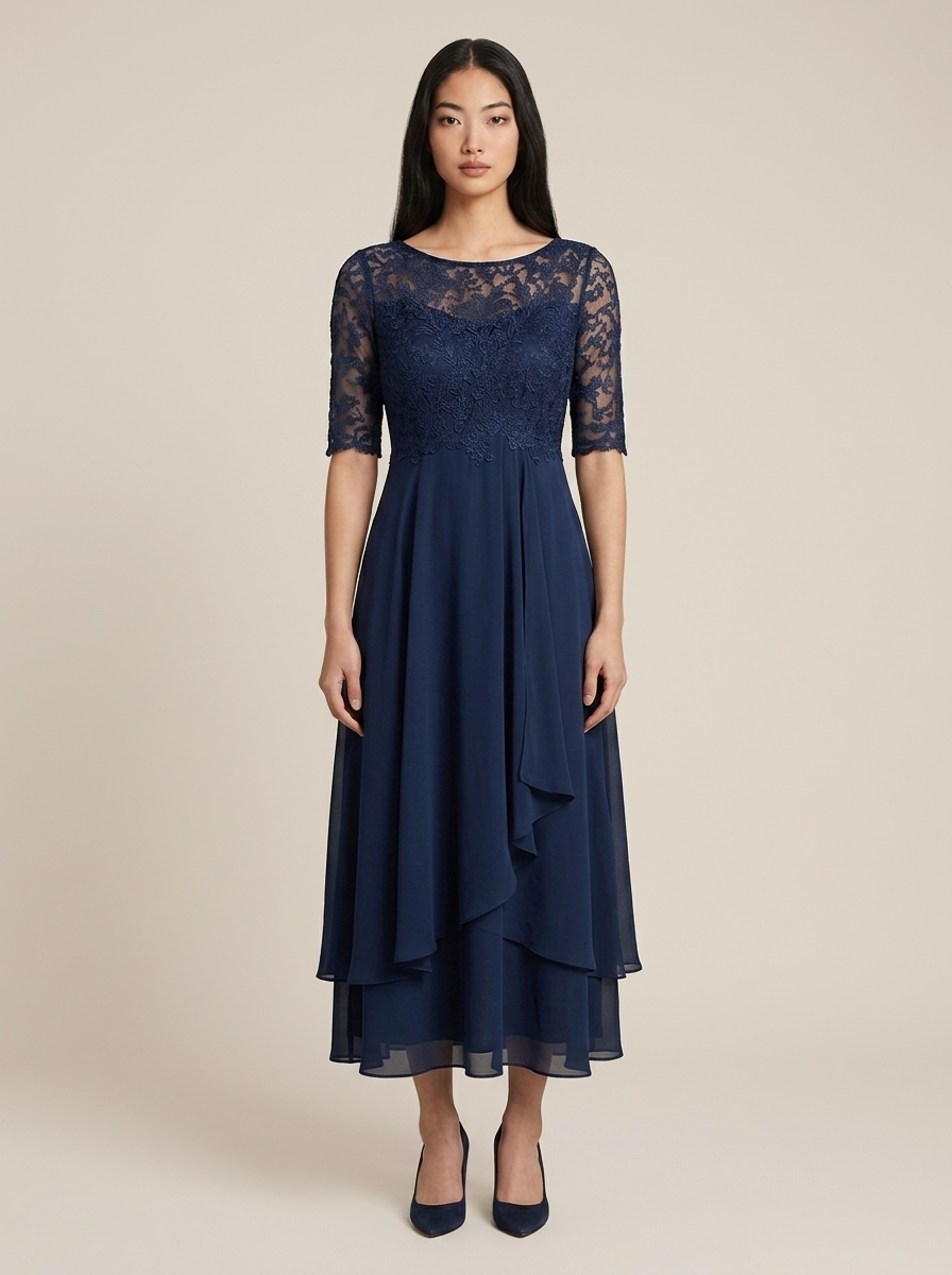 Orianne Dress – Navy blue
