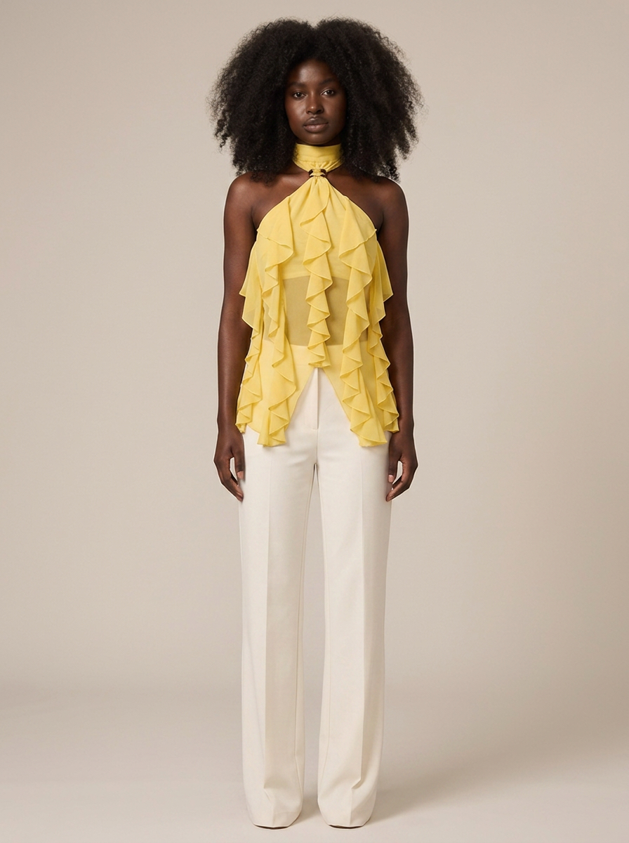 Top Perrine Jaune