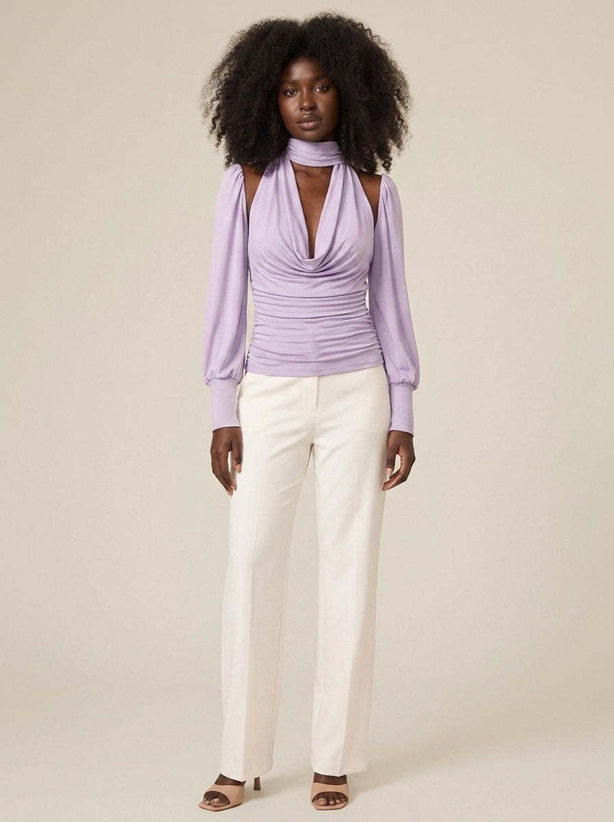 Roxane Top – Light purple