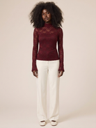 Top Solene Rouge fonce