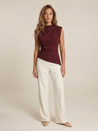 Top Violette Bordeaux
