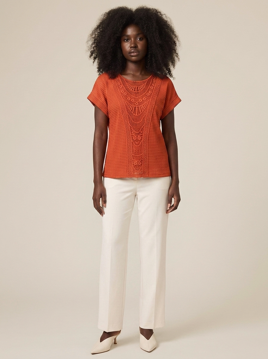 Virginie Top – Orange red