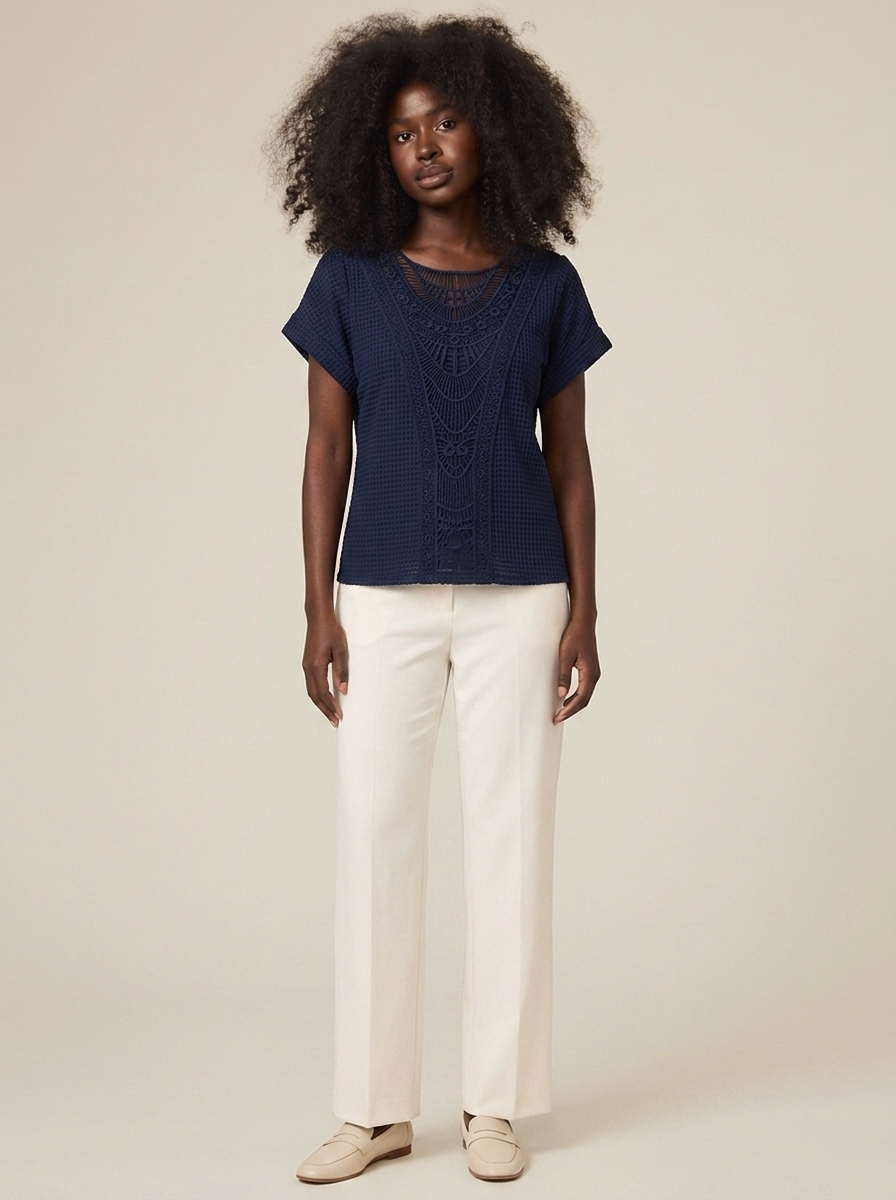 Virginie Top – Navy blue