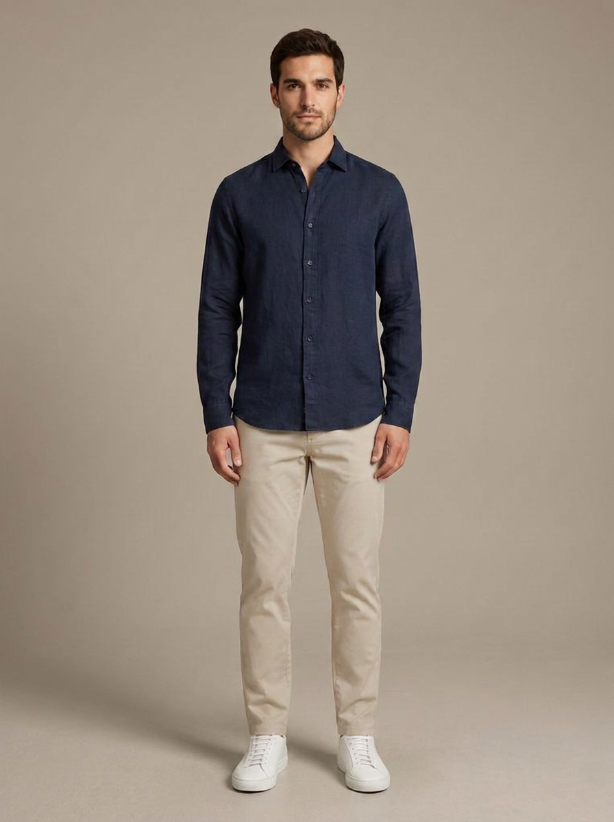 Chemise Adrien Bleu marine