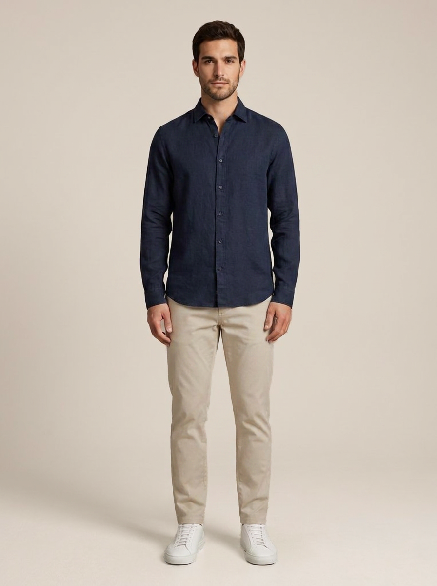 Adrien Shirt – Navy blue