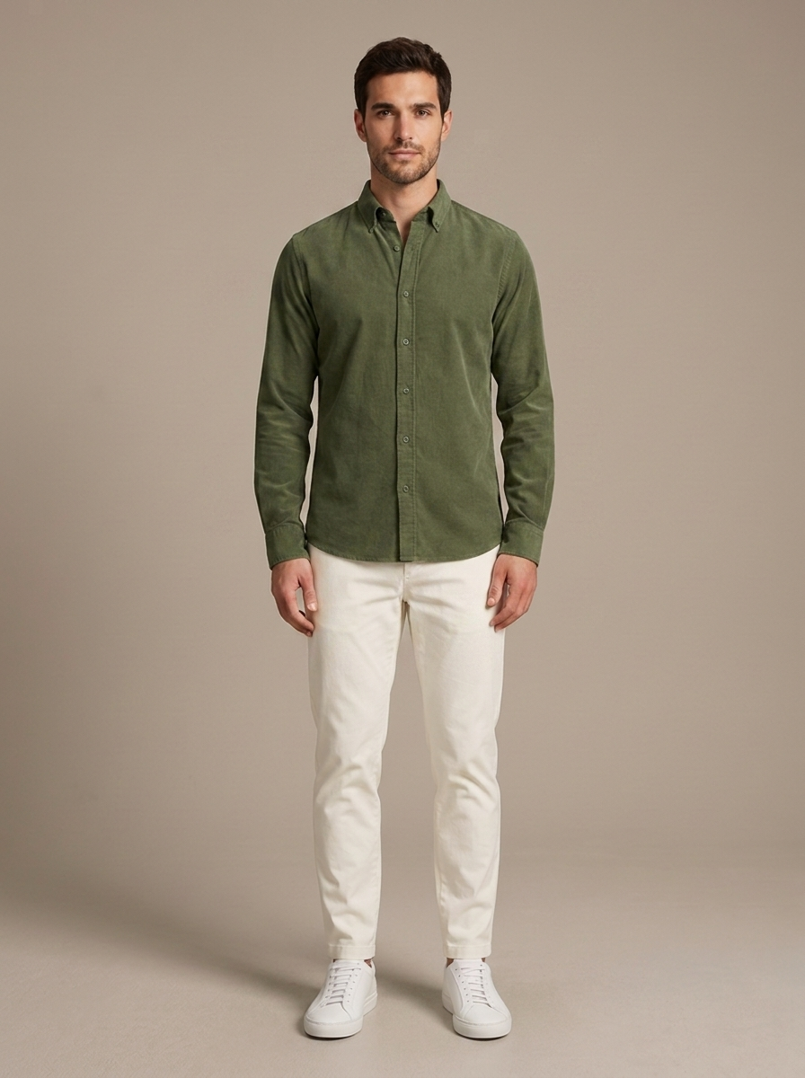 Chemise Adrien Vert militaire