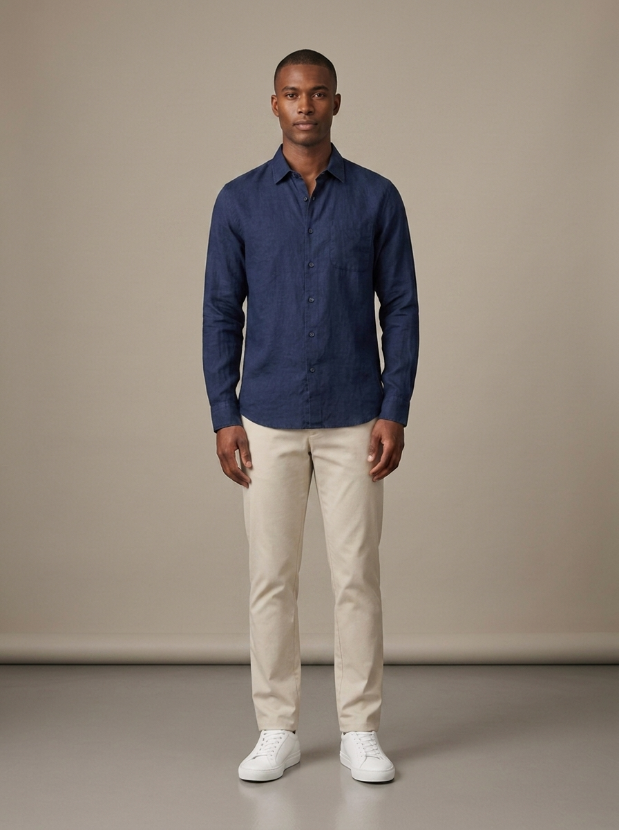 Chemise Arnaud - Bleu marine