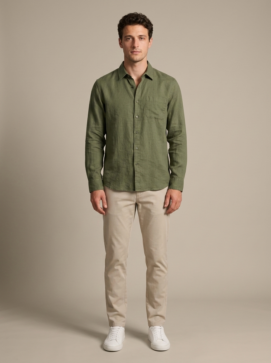 Chemise Arnaud - Vert militaire