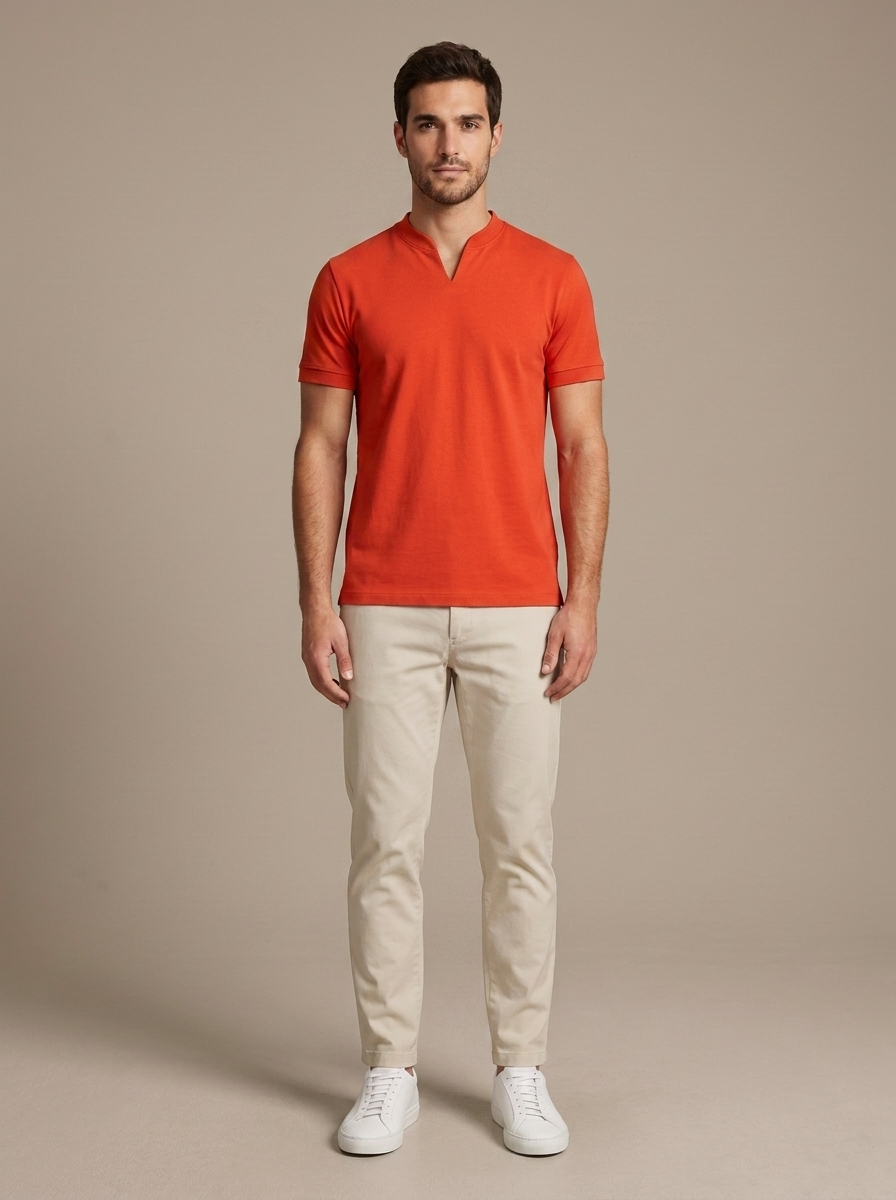 Chemise Bastien - Rouge orange