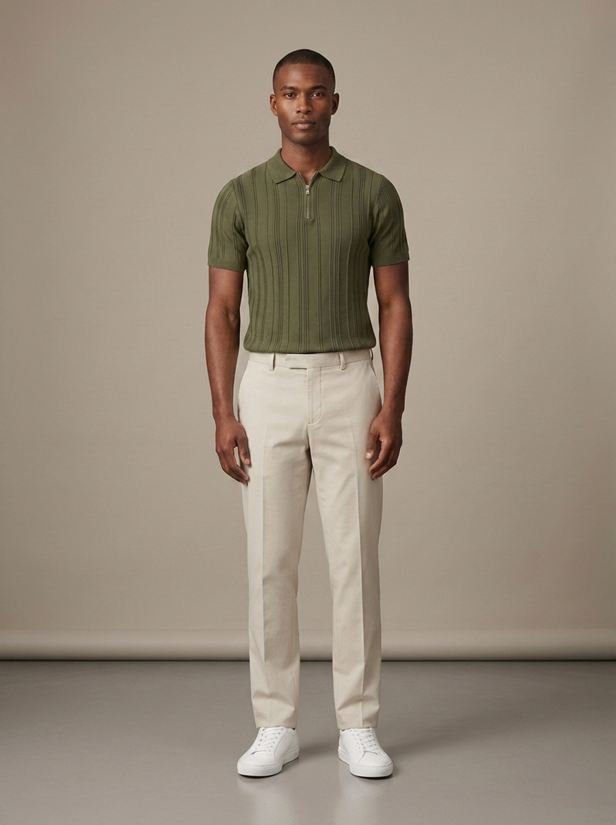 Polo Henri - Vert militaire