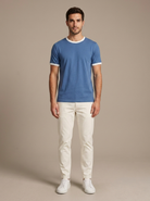 T-shirt Cedric - Bleu et blanc