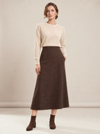 Café Skirt, worn