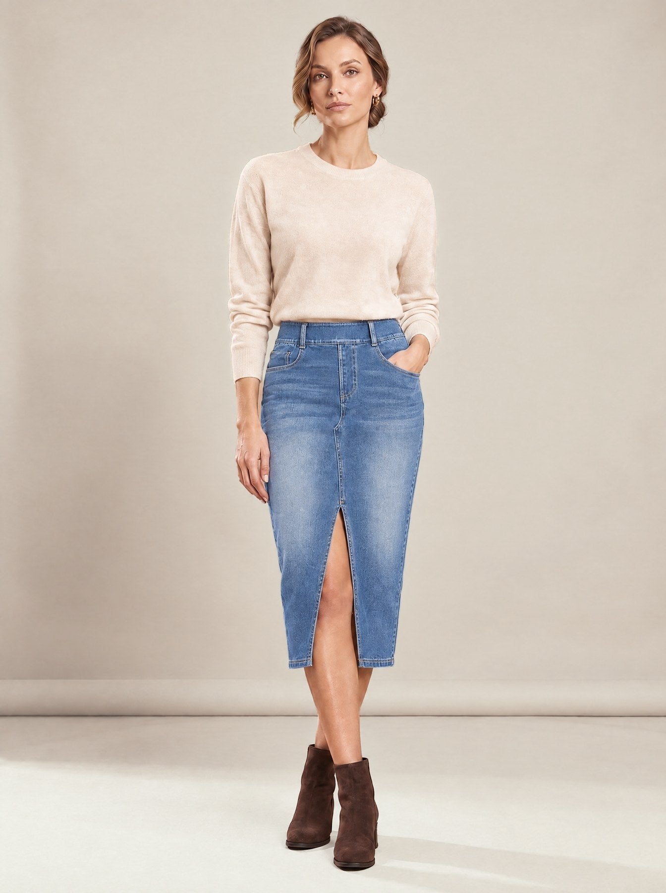 Marine Skirt in denim blue