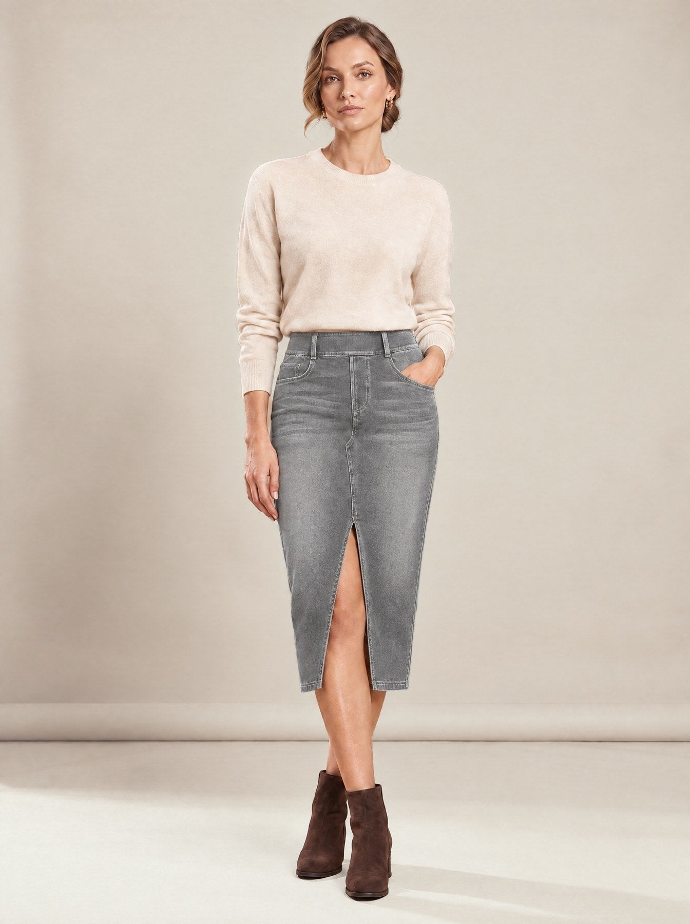Marine Skirt in light grey
