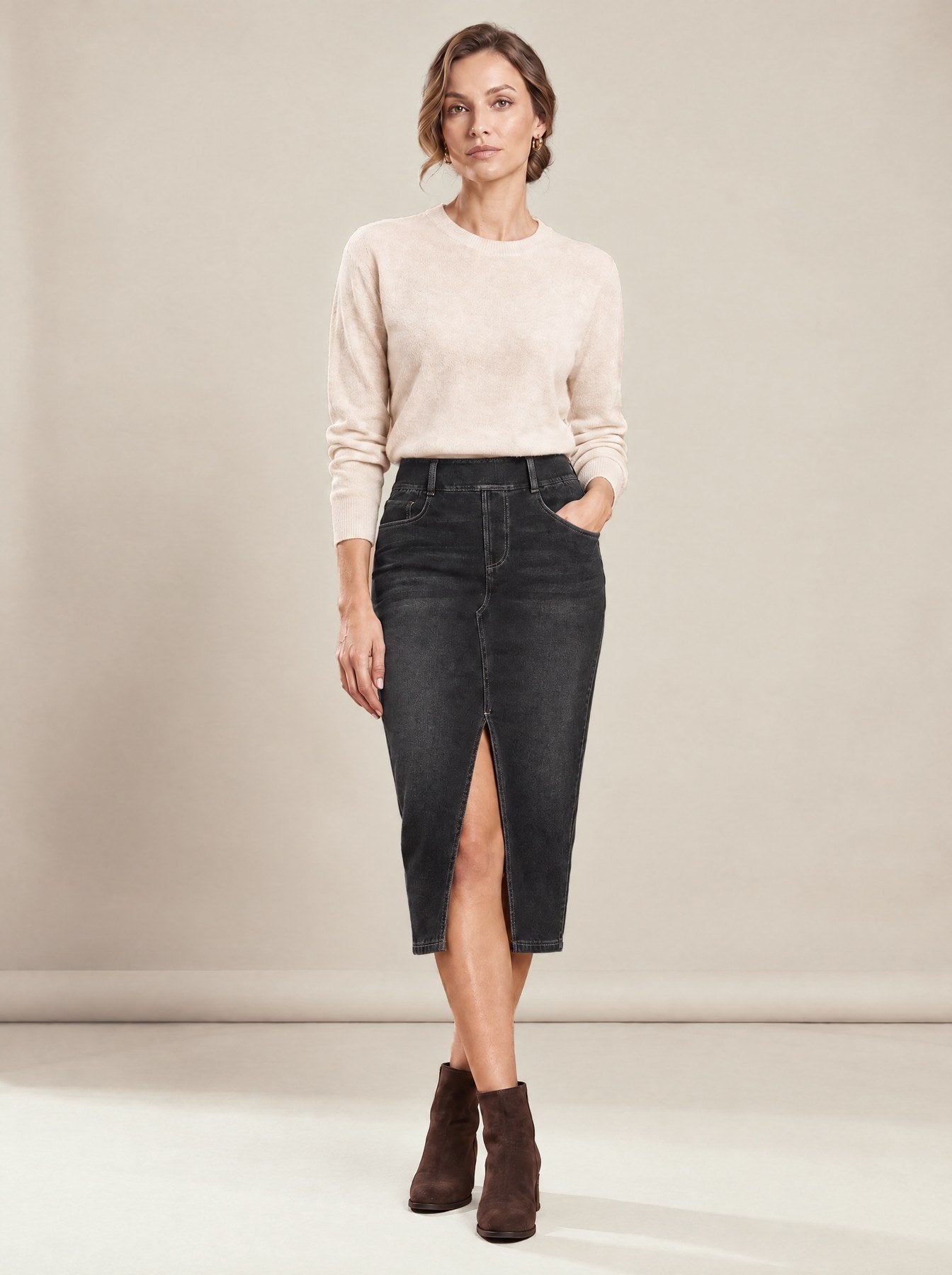 Marine Skirt in dark grey