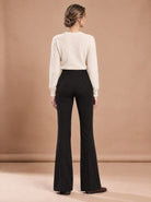 Pantalon Flare Noir vu de dos