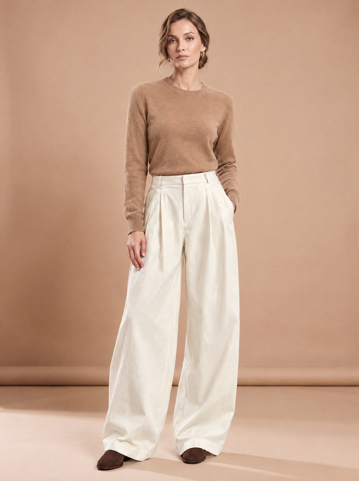 Pantalon Geneviève porté