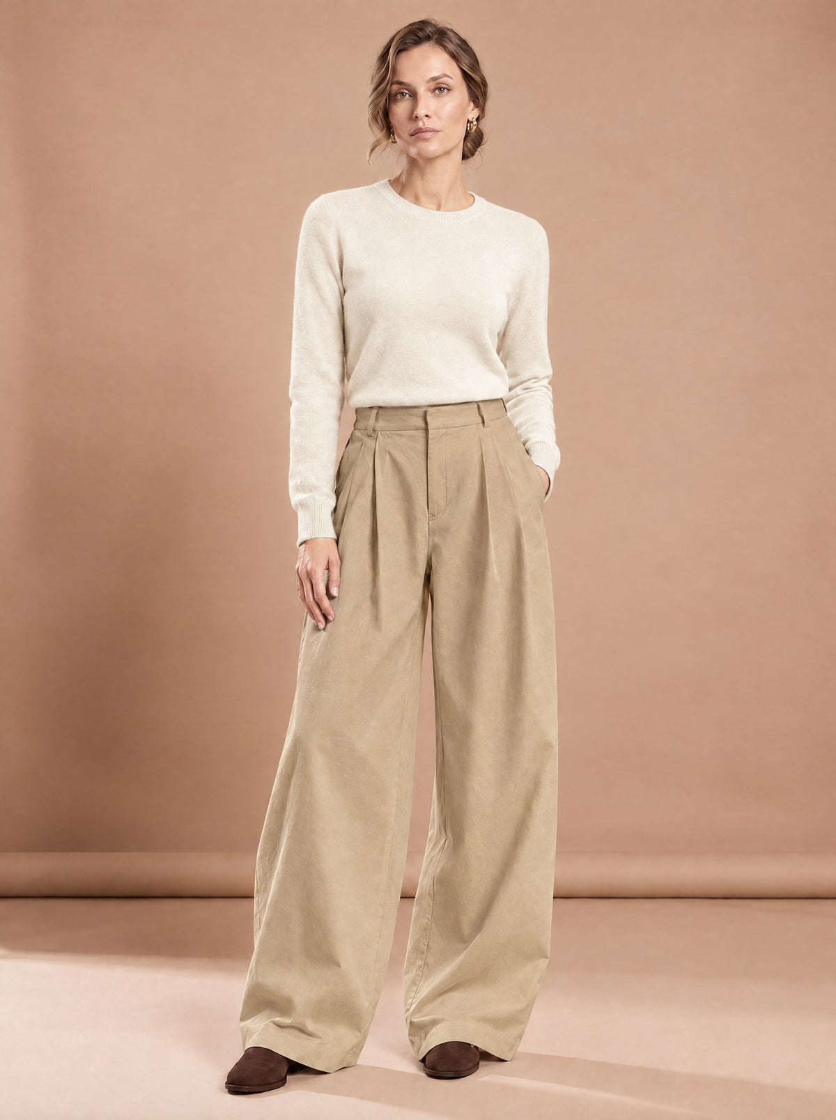 Pantalon Geneviève café