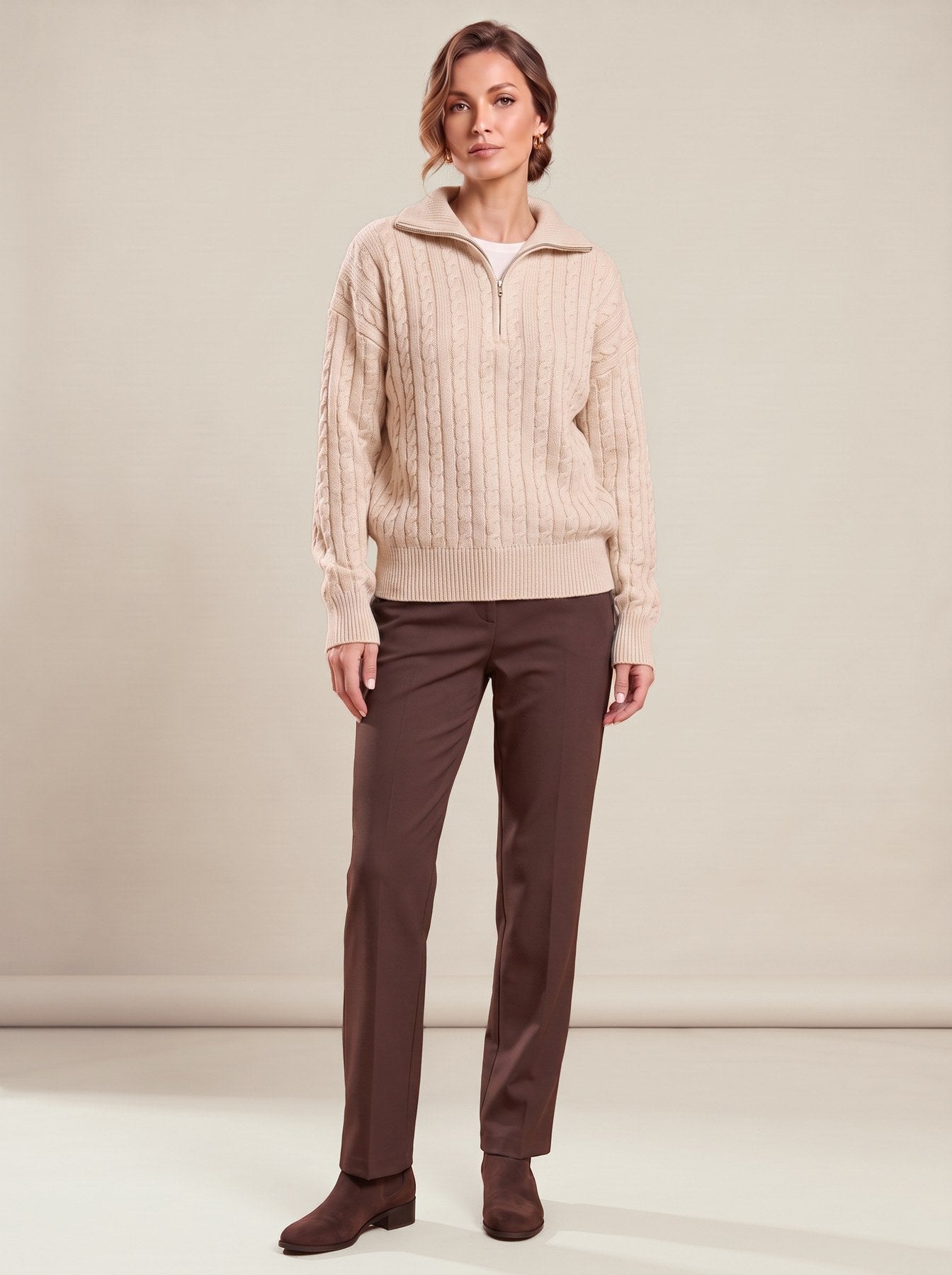 Yolande Jumper in apricot