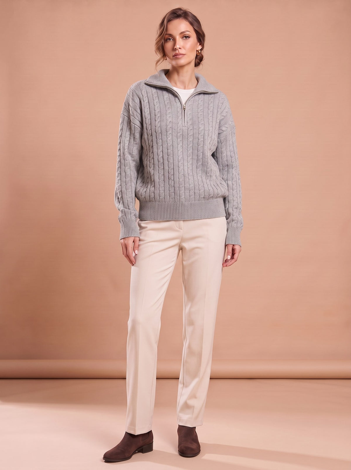 Pull Yolande gris