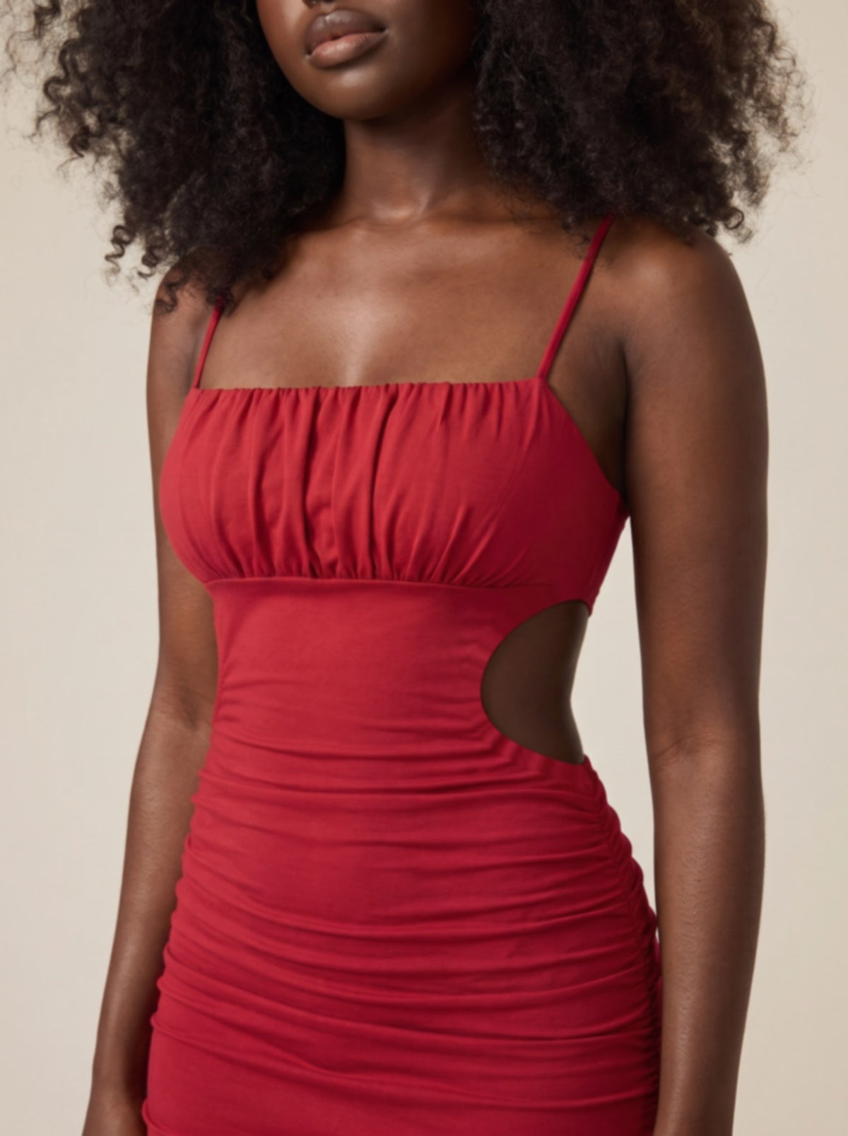 Robe Anaïs détail du corsage froncé