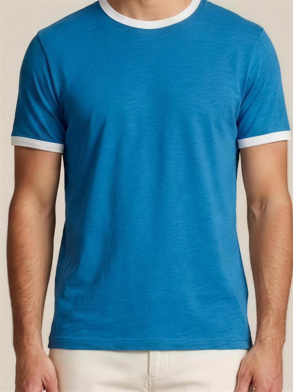 T-shirt Cédric détail de l'encolure