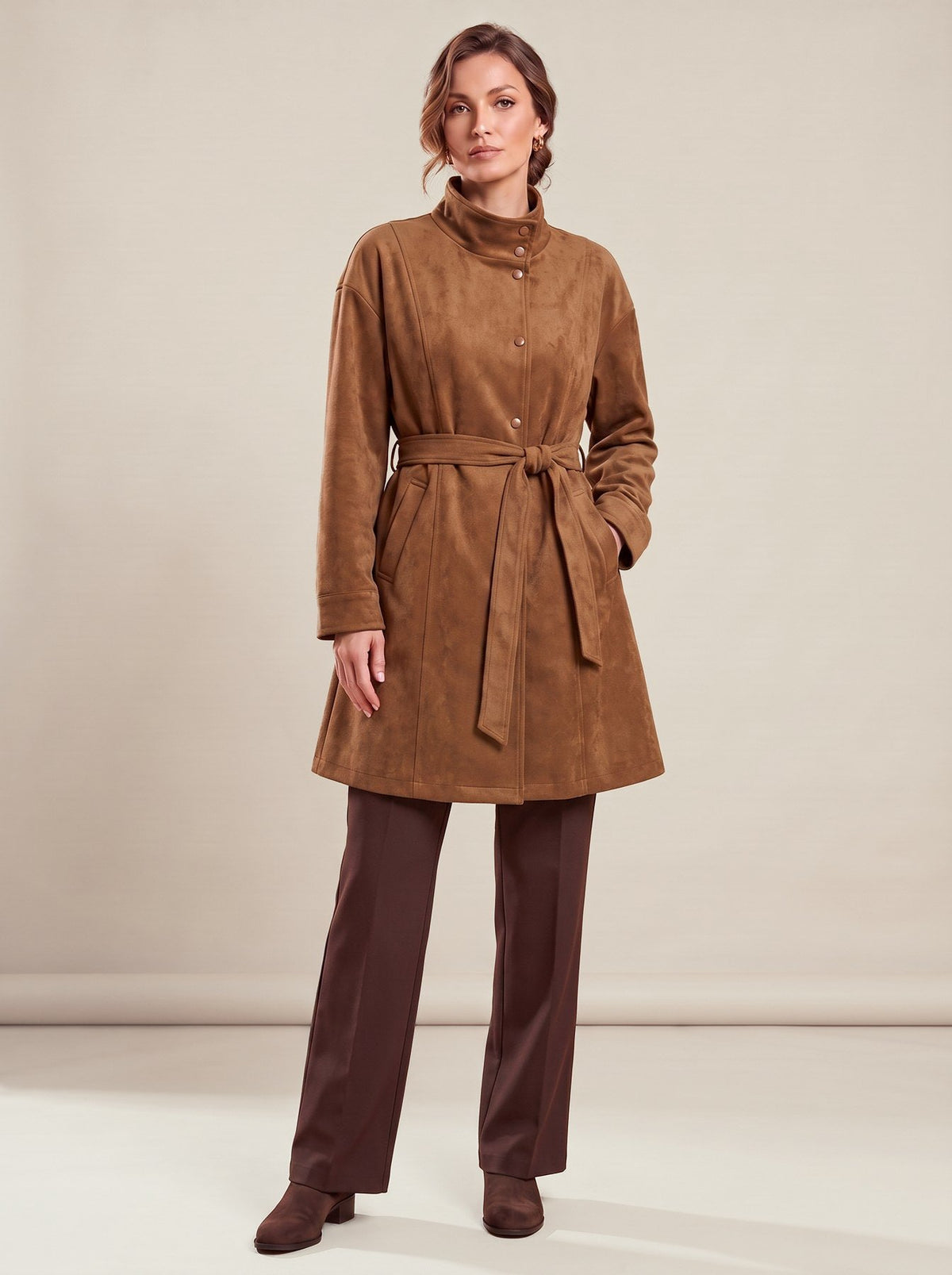Ernestine Coat, worn
